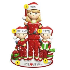 Flash Sale PolarX Personalized Mom With 2 Children Ornament