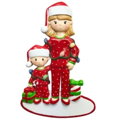 Best Sale PolarX Personalized Mom With One Child Ornament