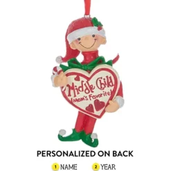 Hot Personalized Mom's Favorite Child Ornament - Middle Boy Family Members