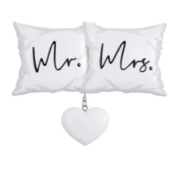 Shop Personalized Mr. & Mrs. Pillows Ornament Engaged, Wedding, & Anniversary