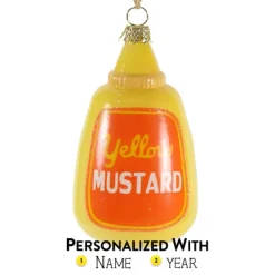 Store Cody Foster Personalized Mustard Bottle Ornament
