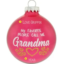 Outlet Personalized "My Favorite People Call Me Grandma" Ornament Family Members