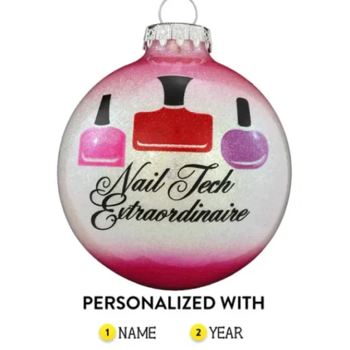 Clearance Bronners Personalized Nail Tech Extraordinaire Ornament