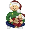 Best Sale Personalized New Dad With Baby Ornament Family Members