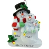 Sale Personalized New Parents Snowfamily Ornament Expecting & New Family