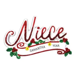 Hot Personalized Niece Ornament Family Members