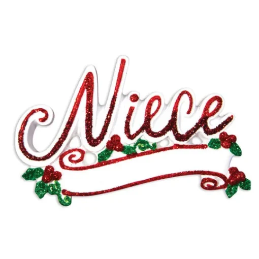 Hot Personalized Niece Ornament Family Members