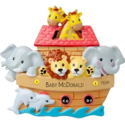 Sale Personalized Noah's Ark Resin Ornament Angels & Religious