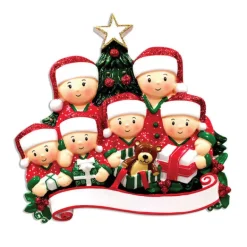 Flash Sale PolarX Personalized Opening Gifts From Santa Family Of 6 Ornament