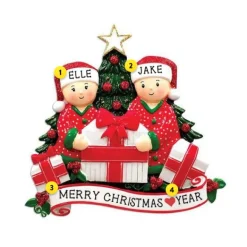 Flash Sale Personalized Opening Gifts From Santa Couple Ornament Couples