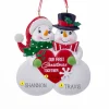 Sale Personalized Our First Christmas Together Snowman Couple Ornament Couples