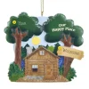 Flash Sale Kurt Adler Personalized Our Happy Place Cabin Ornament
