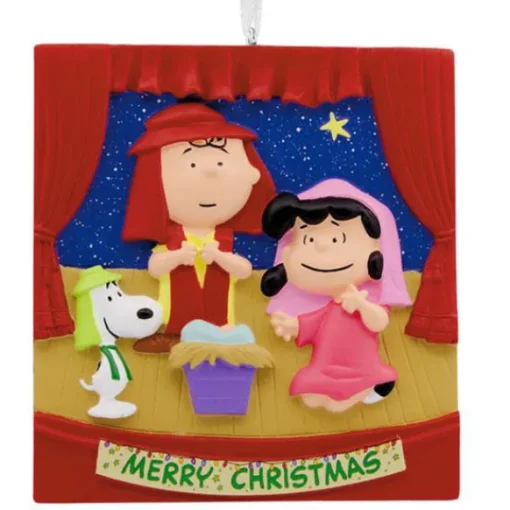 Cheap Personalized Peanuts Gang Nativity Ornament Licensed Characters