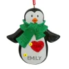 Store Rudolph & Me Personalized Penguin With Scarf Ornament