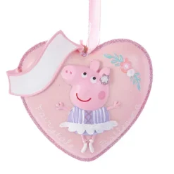 Best Sale Personalized Peppa Pig Heart Ornament Kids