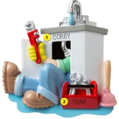Online PolarX Personalized Plumber Ornament
