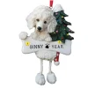 Best Sale E & S Imports Personalized Poodle Dog Ornament White