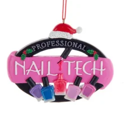 Clearance Kurt Adler Personalized Professional Nail Technician Ornament