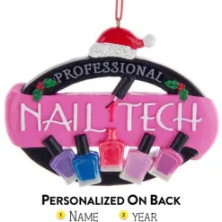 Clearance Kurt Adler Personalized Professional Nail Technician Ornament