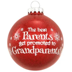 Best Personalized "Promoted To Grandparents" Glass Bulb Ornament Expecting & New Family