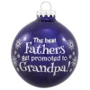 Store Personalized "Promoted To Grandpa!" Glass Bulb Ornament Expecting & New Family