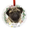 Cheap E & S Imports Personalized Pug Ornament