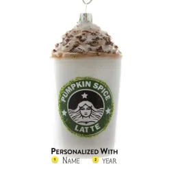Outlet Cody Foster Personalized Pumpkin Spice Latte Ornament