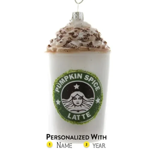 Outlet Cody Foster Personalized Pumpkin Spice Latte Ornament