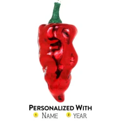 New Cody Foster Personalized Red Poblano Pepper Ornament