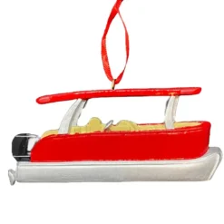 Online Rudolph & Me Personalized Red Pontoon Ornament