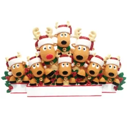 Cheap Personalized Reindeer Family Of 8 Table Top Decoration Table Tops