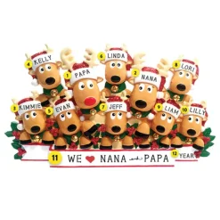 Cheap Personalized Reindeer Family Of 10 Table Top Decoration Table Tops