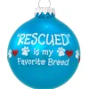 Shop Bronners Personalized Rescued Is My Favorite Breed Ornament