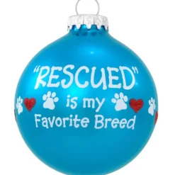 Shop Bronners Personalized Rescued Is My Favorite Breed Ornament