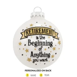Cheap Personalized Retired Glass Ornament Milestones & Special Occasions