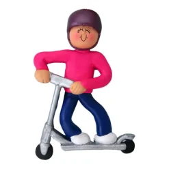 Shop Ornament Central Personalized Riding Scooter Ornament - Female