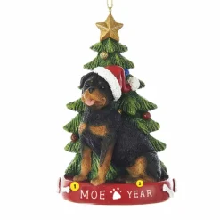Shop Kurt Adler Personalized Rottweiler Dog Ornament