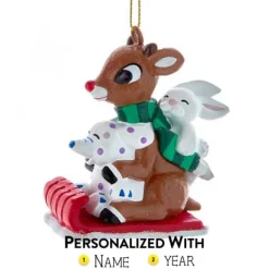 Cheap Personalized Rudolph The Red Nose Reindeer® With Misfit Toys Ornament Licensed Characters