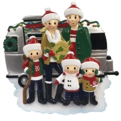 Sale PolarX Personalized Rv Family Of 5 Ornament
