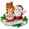 Sale Personalized Santa And Mrs. Claus Baking Cookies Ornament Couples