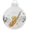 Store Personalized Saxophone Glass Bulb Ornament Music