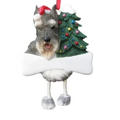 Sale E & S Imports Personalized Schnauzer Dog Ornament - Cropped