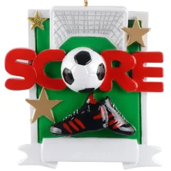 Online Rudolph & Me Personalized "Score" Soccer Ornament