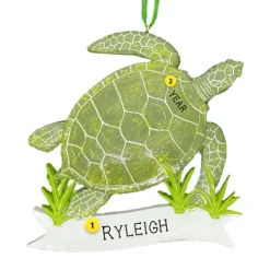 Cheap Personalized Sea Turtle Ornament - Realistic Animals