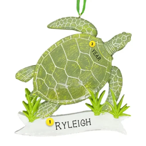 Cheap Personalized Sea Turtle Ornament - Realistic Animals