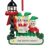 Clearance Rudolph & Me Personalized Silent Night Caroling Family Of 3 Ornament