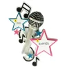Hot Personalized Silver Microphone Ornament Music