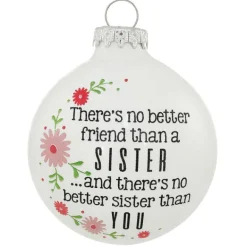 Fashion Personalized Sisters - "There's No Better Friends" Ornament Family Members
