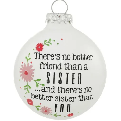 Fashion Personalized Sisters - "There's No Better Friends" Ornament Family Members