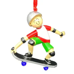 Online Ornament Central Personalized Skateboarder Ornament